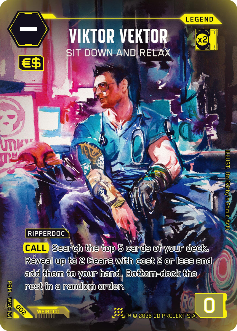 Image for Viktor Vektor - Sit Down and Relax (002) (Box Toppers - Retail) - Cyberpunk TCG