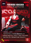 Image for Yorinobu Arasaka - Embracing Destruction (001) (Embracing Power - Retail Starter Deck) - Cyberpunk TCG
