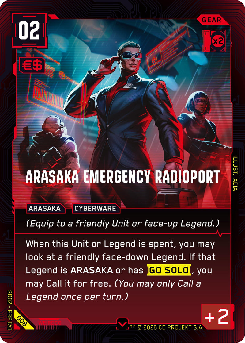 Image for Arasaka Emergency Radioport (006) (Embracing Power - Retail Starter Deck) - Cyberpunk TCG