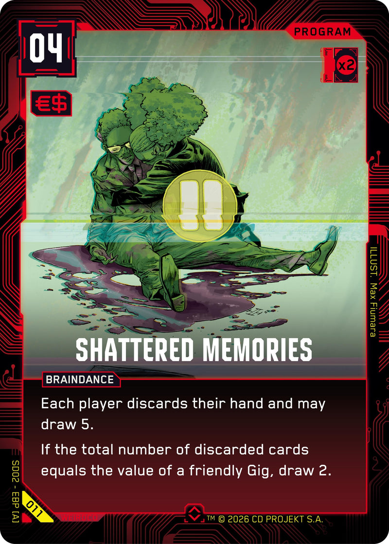 Image for Shattered Memories (011) (Embracing Power - Retail Starter Deck) - Cyberpunk TCG