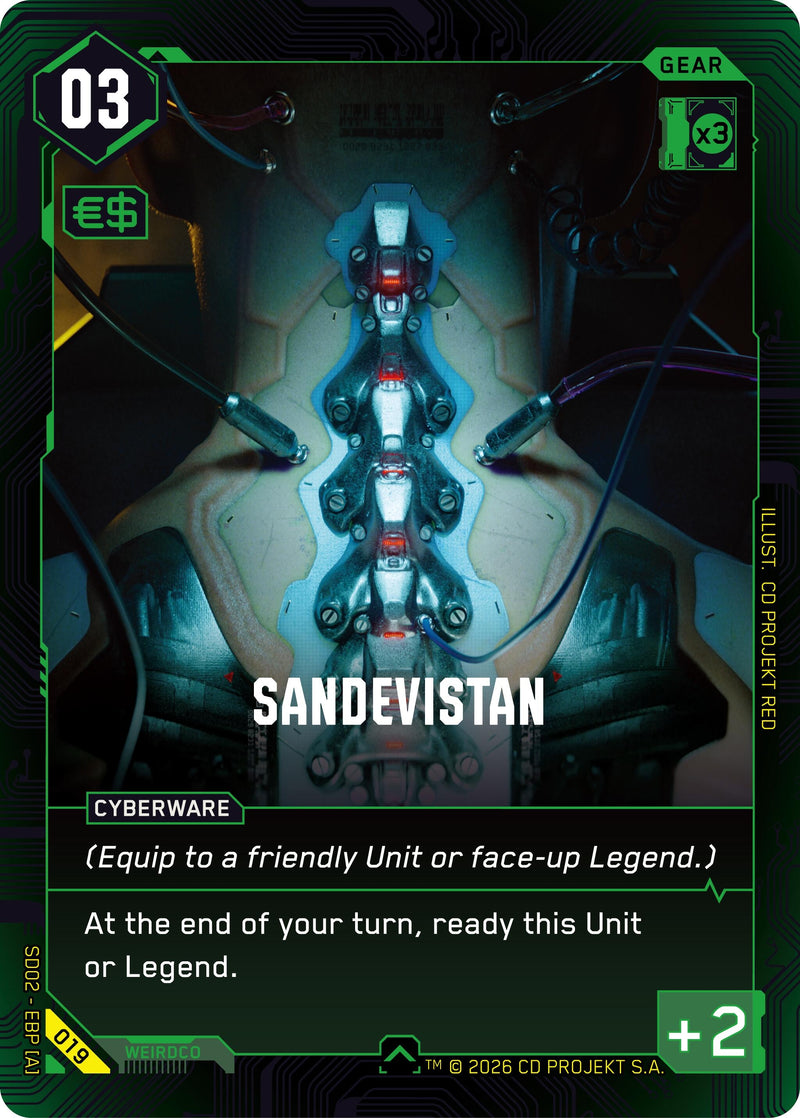 Image for Sandevistan (019) (Embracing Power - Retail Starter Deck) - Cyberpunk TCG