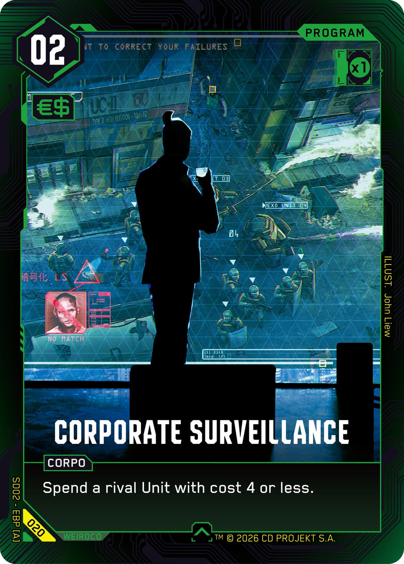 Image for Corporate Surveillance (020) (Embracing Power - Retail Starter Deck) - Cyberpunk TCG
