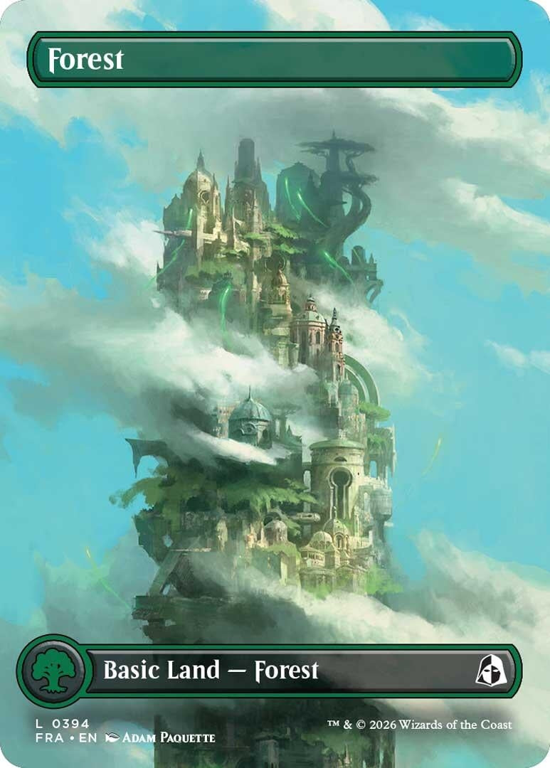 Image for Forest (Borderless) (0394) (394) (Reality Fracture) (FRA) - Magic: The Gathering
