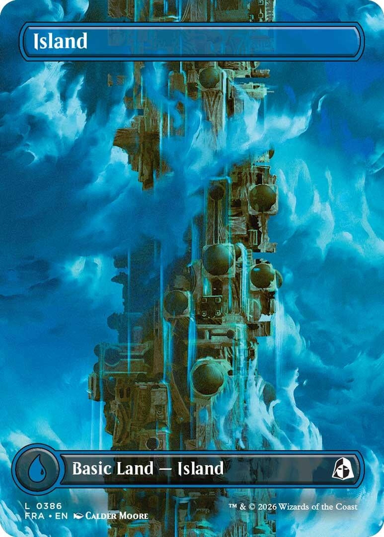 Image for Island (Borderless) (0386) (386) (Reality Fracture) (FRA) - Magic: The Gathering