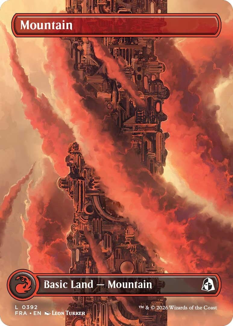 Image for Mountain (Borderless) (0392) (392) (Reality Fracture) (FRA) - Magic: The Gathering