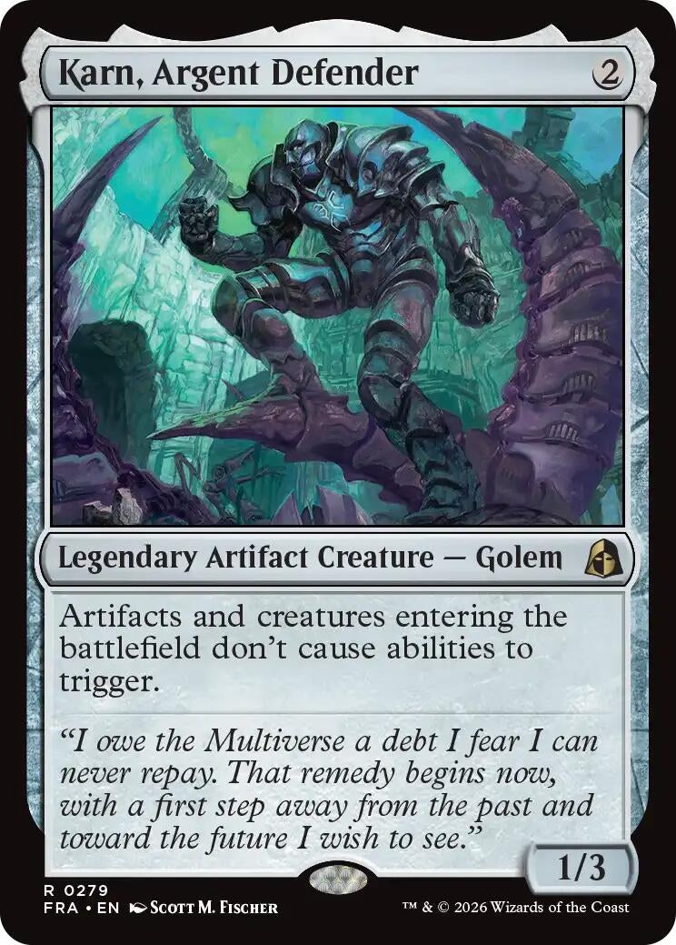 Image for Karn, Argent Defender (279) (Reality Fracture) (FRA) - Magic: The Gathering