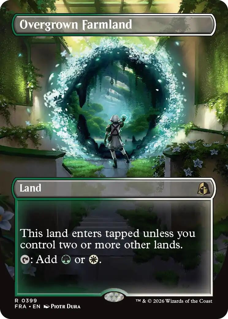 Image for Overgrown Farmland (Borderless) (399) (Reality Fracture) (FRA) - Magic: The Gathering