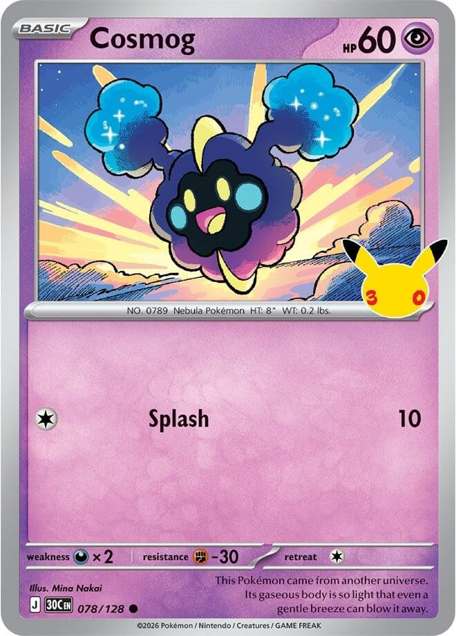 Image for Cosmog (078/128) (ME: 30th Celebration) (30C) - Pokemon