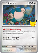 Image for Snorlax (119/128) (ME: 30th Celebration) (30C) - Pokemon