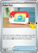 Image for Poke Pad (126/128) (ME: 30th Celebration) (30C) - Pokemon