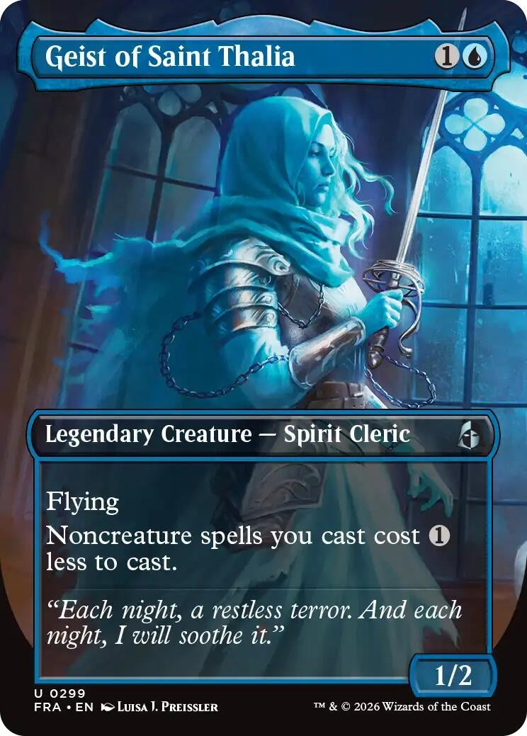 Image for Geist of Saint Thalia (Borderless) (299) (Reality Fracture) (FRA) - Magic: The Gathering