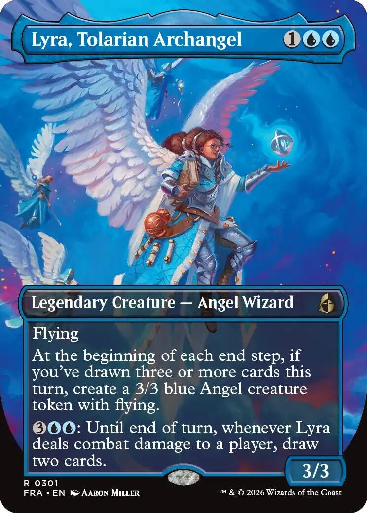 Image for Lyra, Tolarian Archangel (Borderless) (301) (Reality Fracture) (FRA) - Magic: The Gathering