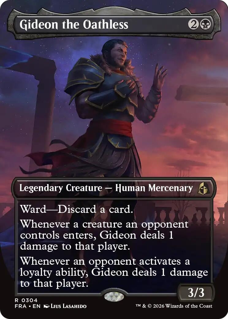 Image for Gideon the Oathless (Borderless) (304) (Reality Fracture) (FRA) - Magic: The Gathering