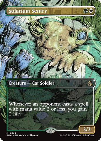 Image for Solarium Sentry (Borderless) (376) (Reality Fracture) (FRA) - Magic: The Gathering