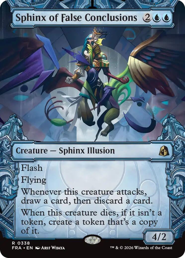 Image for Sphinx of False Conclusions (Showcase) (338) (Reality Fracture) (FRA) - Magic: The Gathering