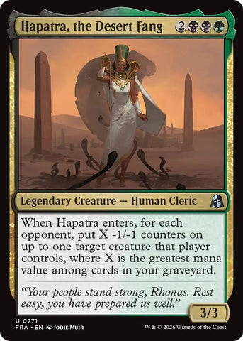 Image for Hapatra, the Desert Fang (271) (Reality Fracture) (FRA) - Magic: The Gathering