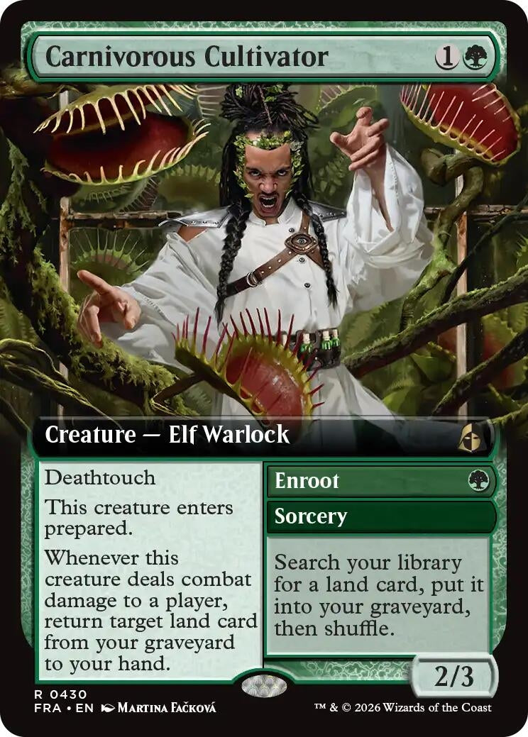 Image for Carnivorous Cultivator (Extended Art) (430) (Reality Fracture) (FRA) - Magic: The Gathering