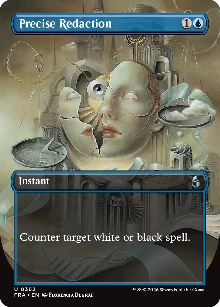 Image for Precise Redaction (Borderless) (362) (Reality Fracture) (FRA) - Magic: The Gathering