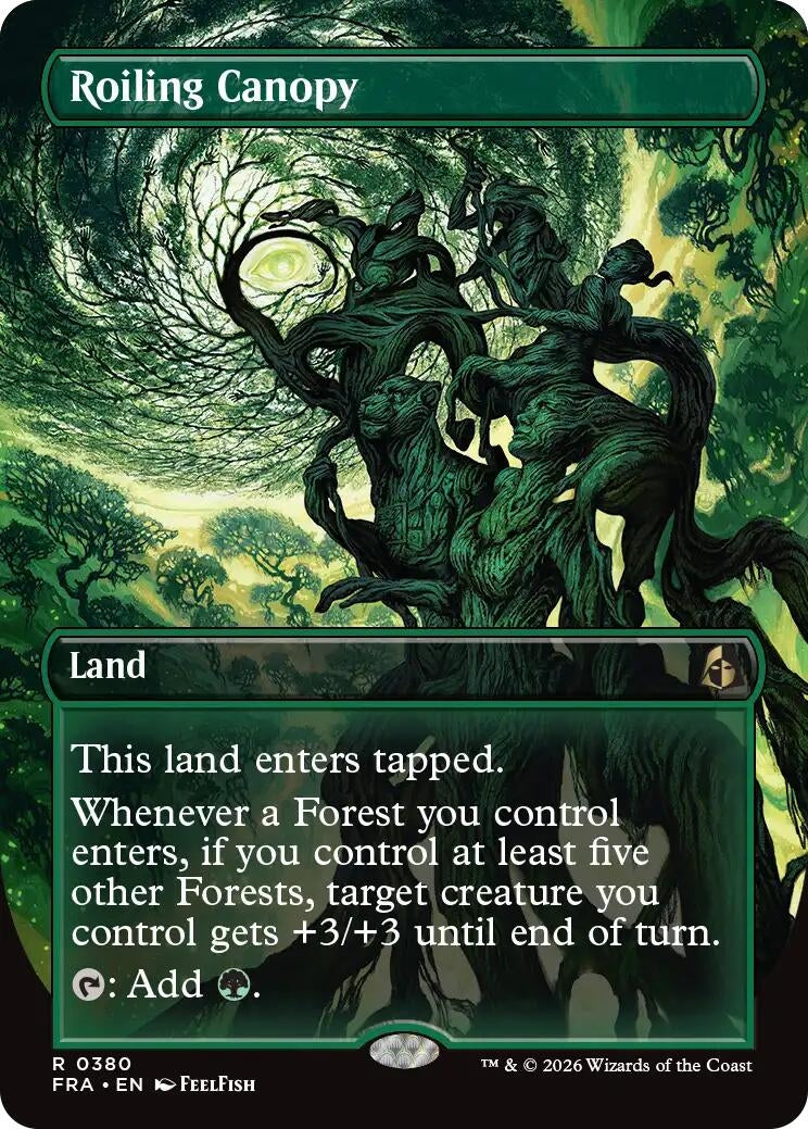 Image for Roiling Canopy (Borderless) (380) (Reality Fracture) (FRA) - Magic: The Gathering