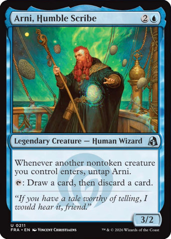 Image for Arni, Humble Scribe (211) (Reality Fracture) (FRA) - Magic: The Gathering