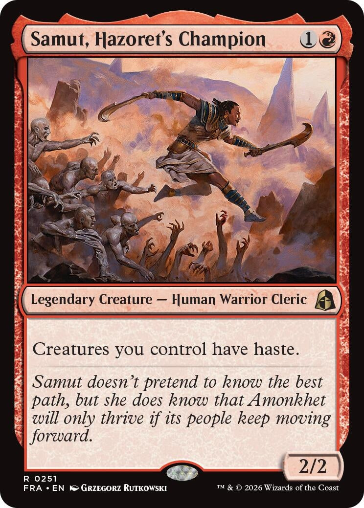 Image for Samut, Hazoret's Champion (251) (Reality Fracture) (FRA) - Magic: The Gathering