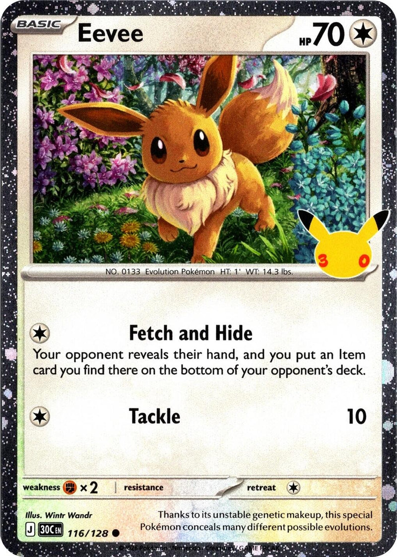 Eevee - 116/128 (30th Celebration) (116/128) (Blister Exclusives)