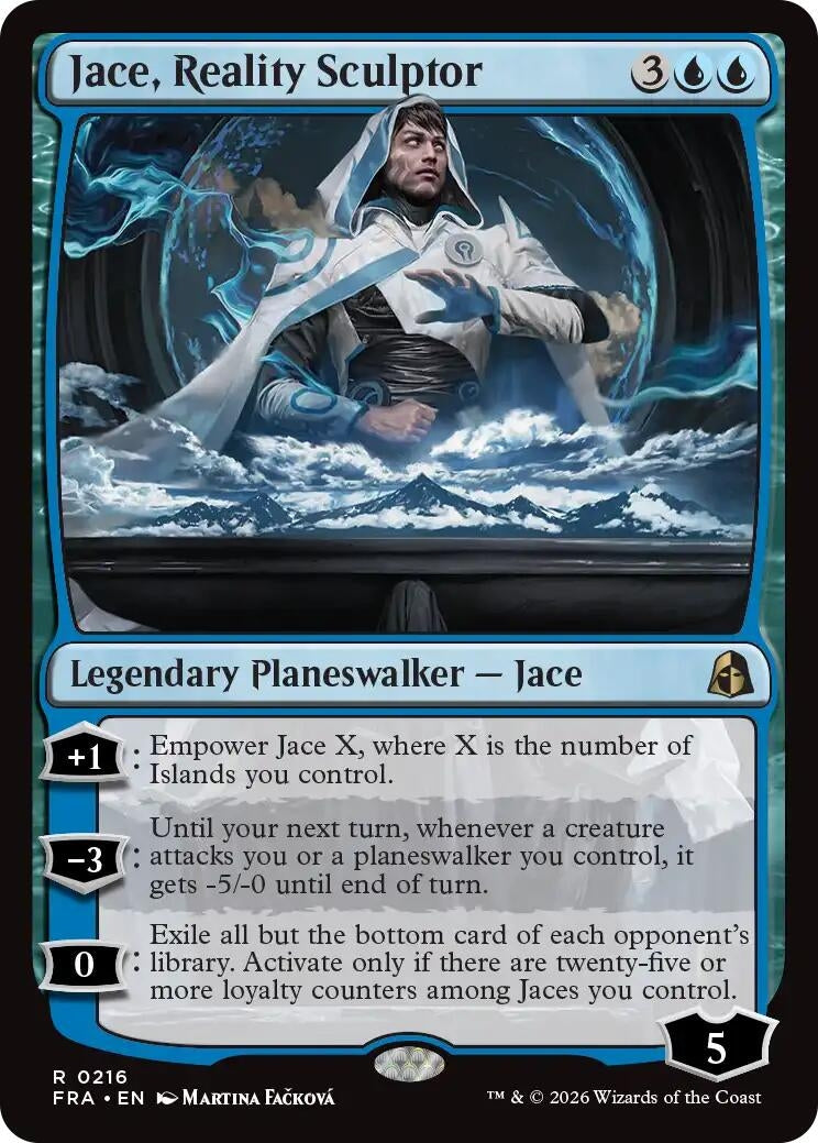 Image for Jace, Reality Sculptor (216) (Reality Fracture) (FRA) - Magic: The Gathering
