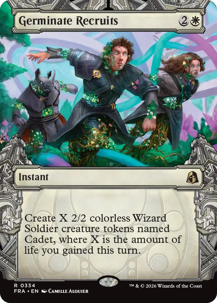 Image for Germinate Recruits (Showcase) (334) (Reality Fracture) (FRA) - Magic: The Gathering