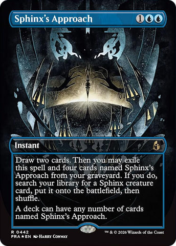 Image for Sphinx's Approach (Borderless) (442) (Reality Fracture) (FRA) - Magic: The Gathering