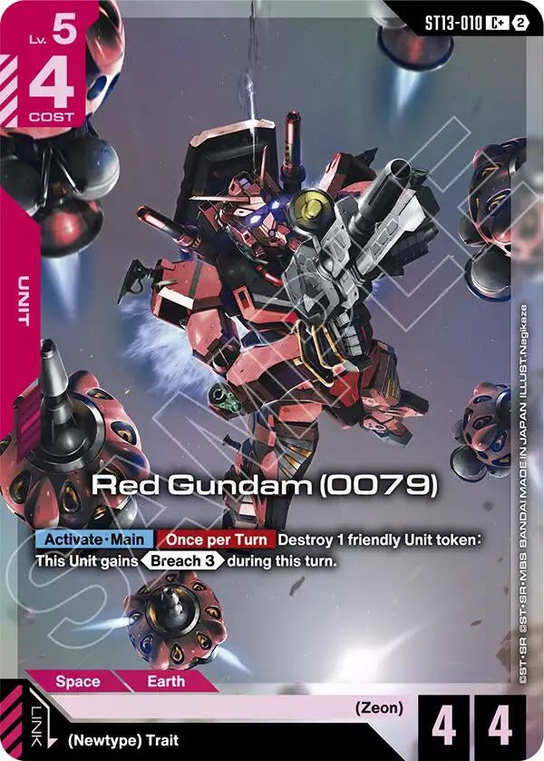 Image for Red Gundam (0079) (C+) (ST13-010) (Starter Deck 13: Silent Barrage) (ST13) - Gundam Card Game