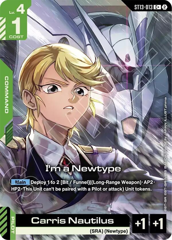 Image for I'm a Newtype (C+) (ST13-013) (Starter Deck 13: Silent Barrage) (ST13) - Gundam Card Game