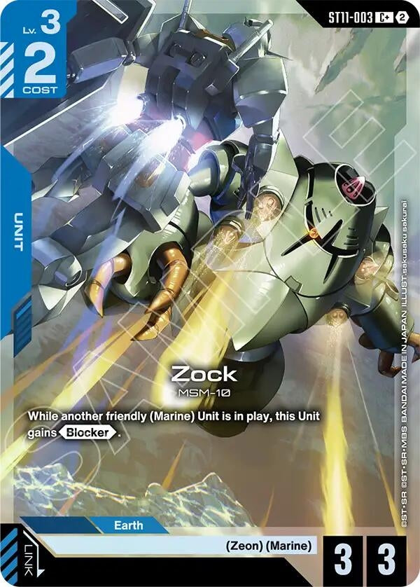 Image for Zock (C+) (ST11-003) (Starter Deck 11: Aquatic Assault) (ST11) - Gundam Card Game