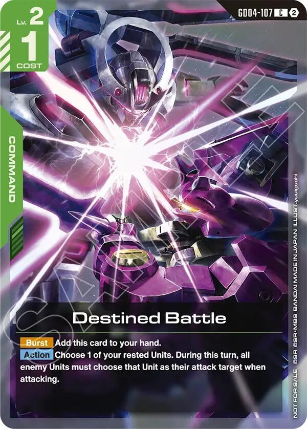 Image for Destined Battle (Store Tournament Participation Pack 06) (GD04-107) (Gundam Promotional Cards) (GCG-PR) - Gundam Card Game