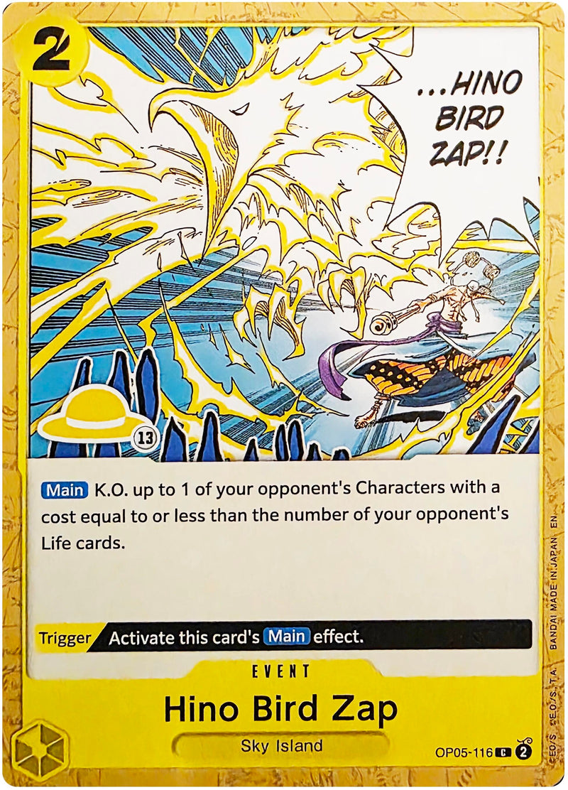 Image for Hino Bird Zap (Luffy Deck) (OP05-116) (Set Sail Deck Set) (SD01) - One Piece Card Game