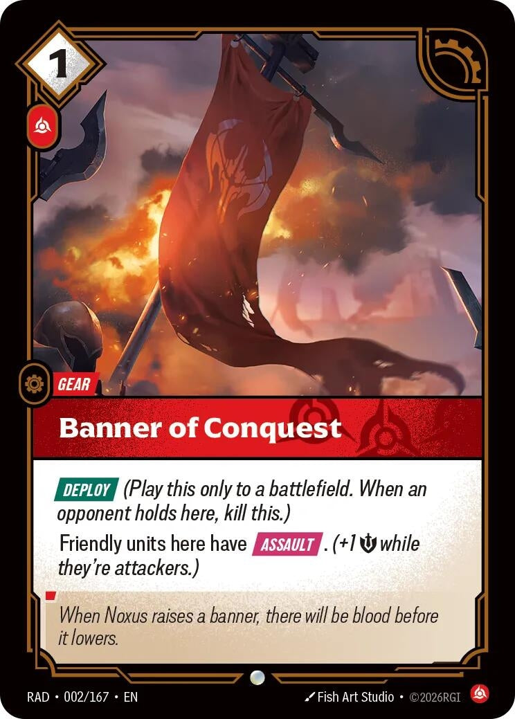 Image for Banner of Conquest (002/167) (Radiance) (RAD) - Riftbound: League of Legends Trading Card Game