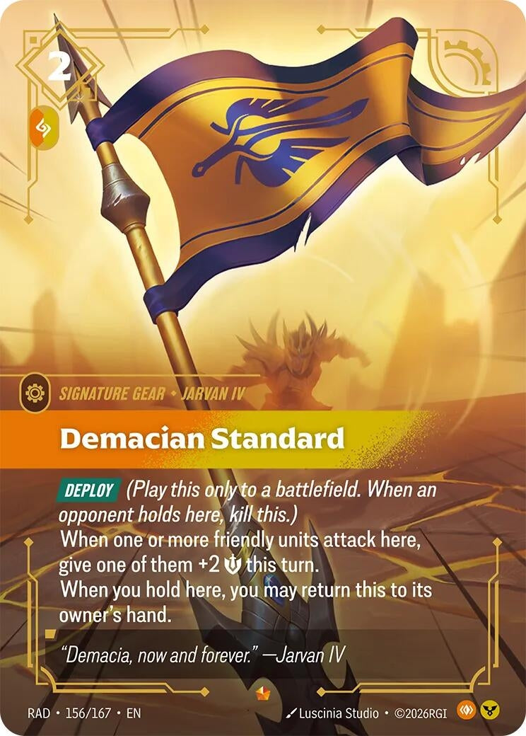 Image for Demacian Standard (156/167) (Radiance) (RAD) - Riftbound: League of Legends Trading Card Game