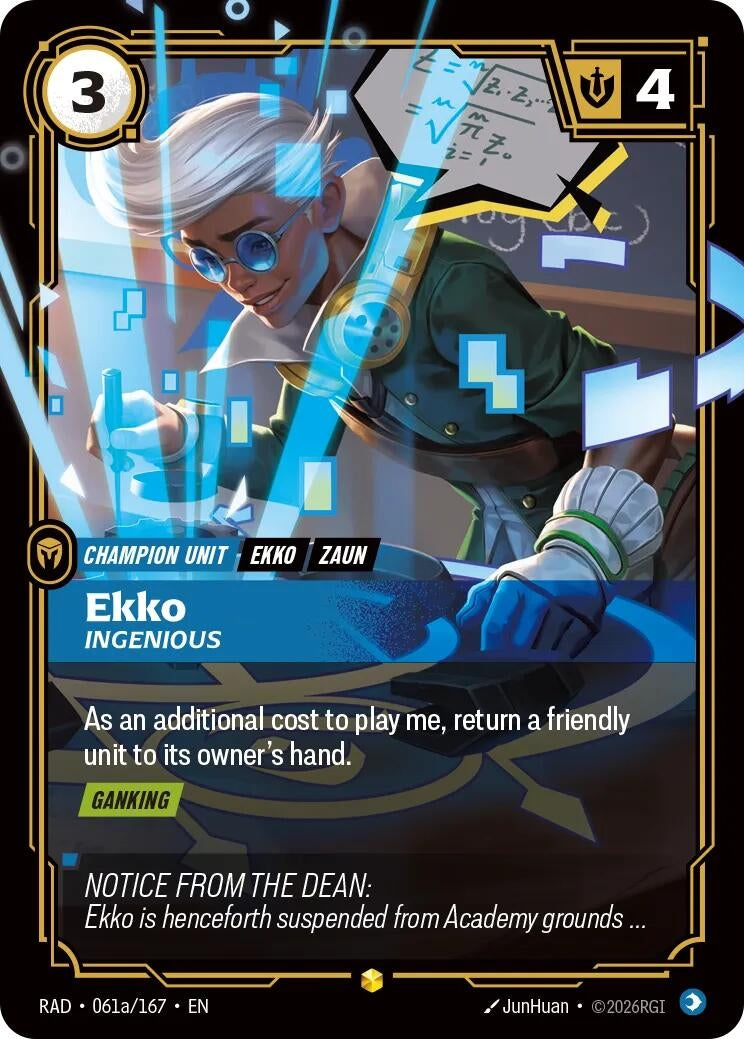 Image for Ekko, Ingenious (Alternate Art) (061a/167) (Radiance) (RAD) - Riftbound: League of Legends Trading Card Game