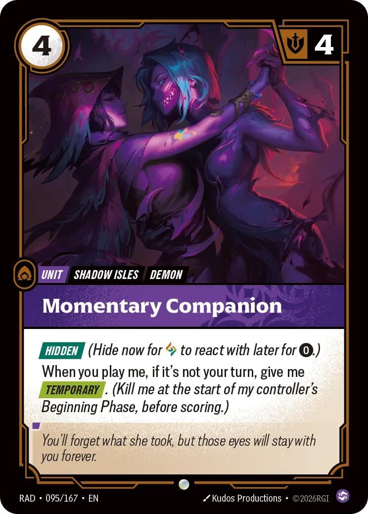Image for Momentary Companion (095/167) (Radiance) (RAD) - Riftbound: League of Legends Trading Card Game