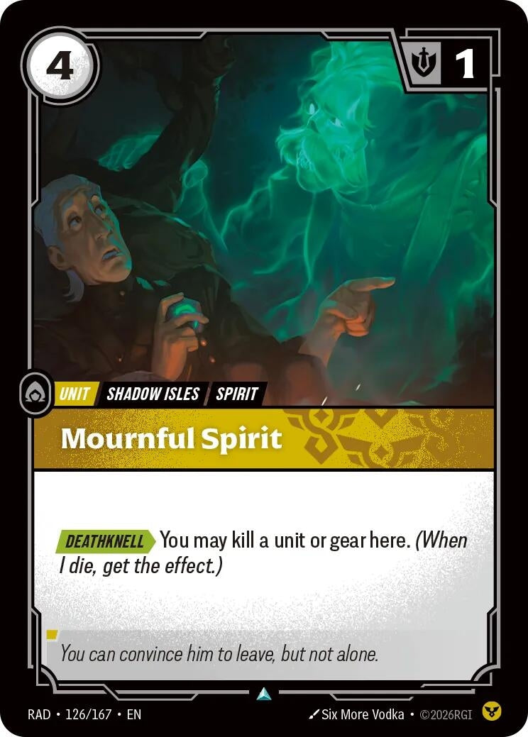 Image for Mournful Spirit (126/167) (Radiance) (RAD) - Riftbound: League of Legends Trading Card Game
