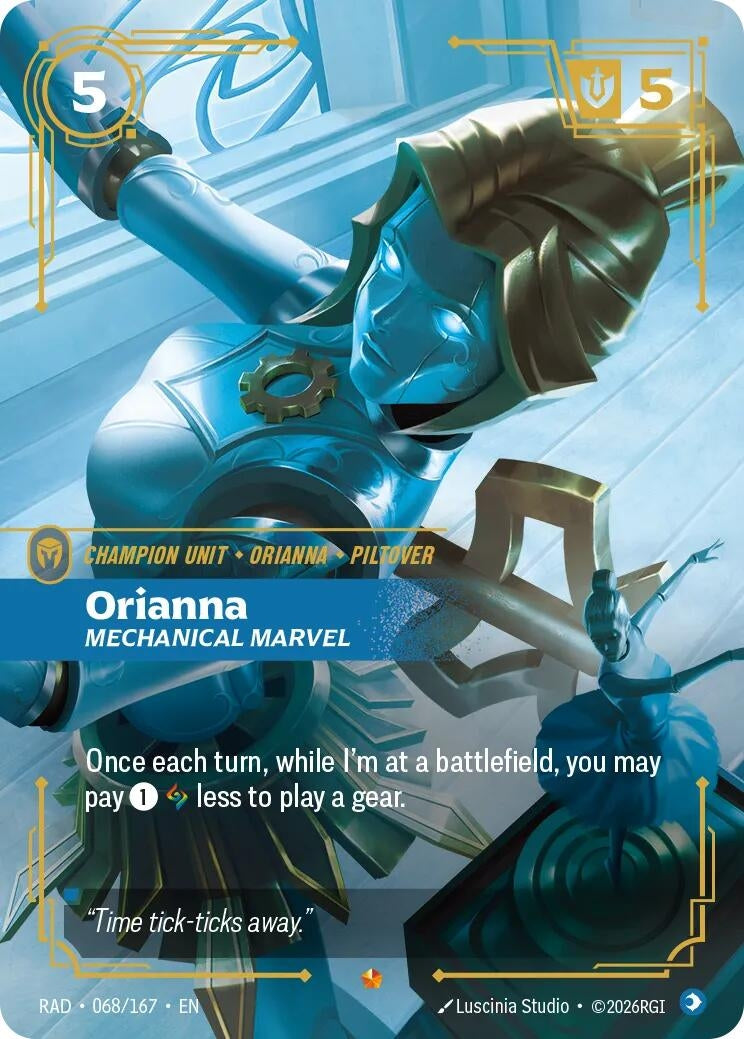 Image for Orianna, Mechanical Marvel (068/167) (Radiance) (RAD) - Riftbound: League of Legends Trading Card Game