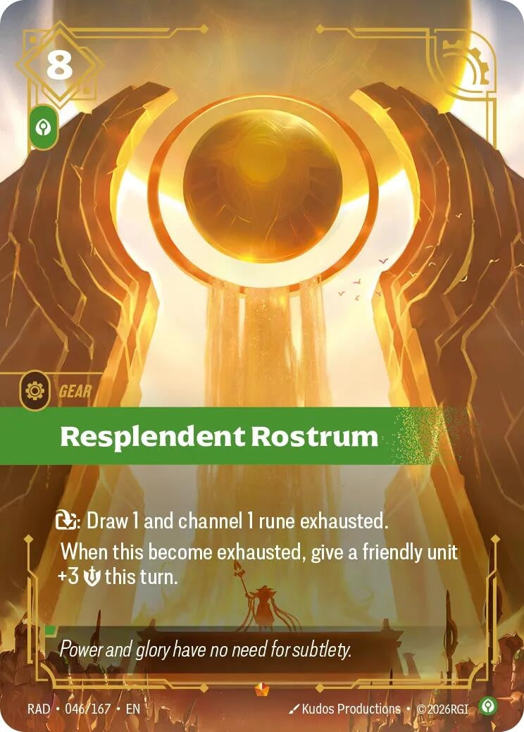 Image for Resplendent Rostrum (046/167) (Radiance) (RAD) - Riftbound: League of Legends Trading Card Game