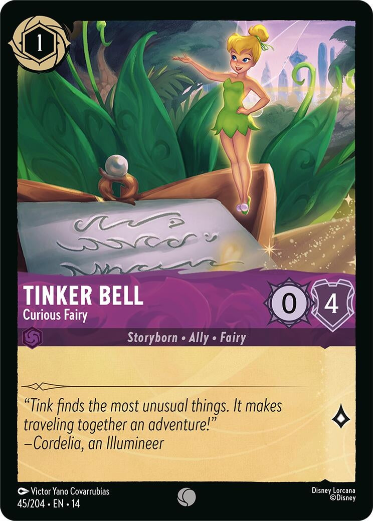 Image for Tinker Bell - Curious Fairy (45/204) (Hyperia City) (14) - Disney Lorcana