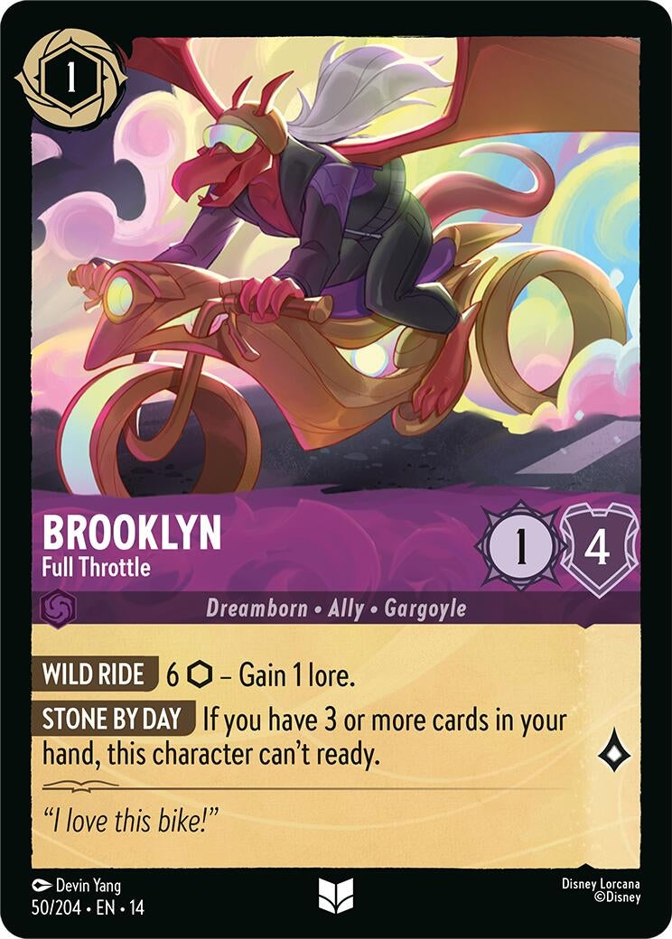 Image for Brooklyn - Full Throttle (50/204) (Hyperia City) (14) - Disney Lorcana
