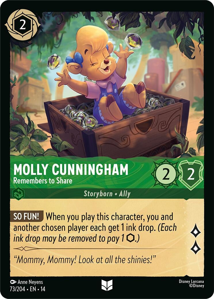 Image for Molly Cunningham - Remembers to Share (73/204) (Hyperia City) (14) - Disney Lorcana