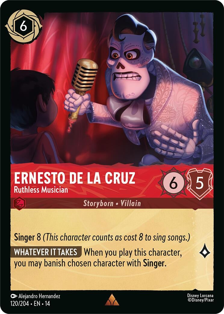 Image for Ernesto de la Cruz - Ruthless Musician (120/204) (Hyperia City) (14) - Disney Lorcana