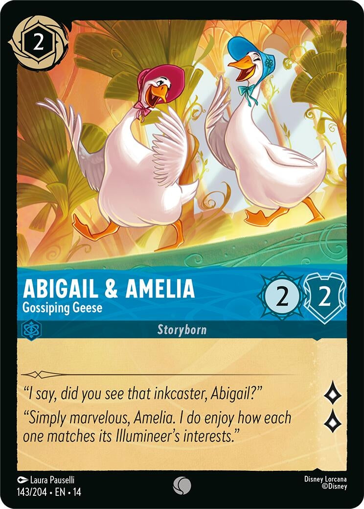 Image for Abigail & Amelia - Gossiping Geese (143/204) (Hyperia City) (14) - Disney Lorcana