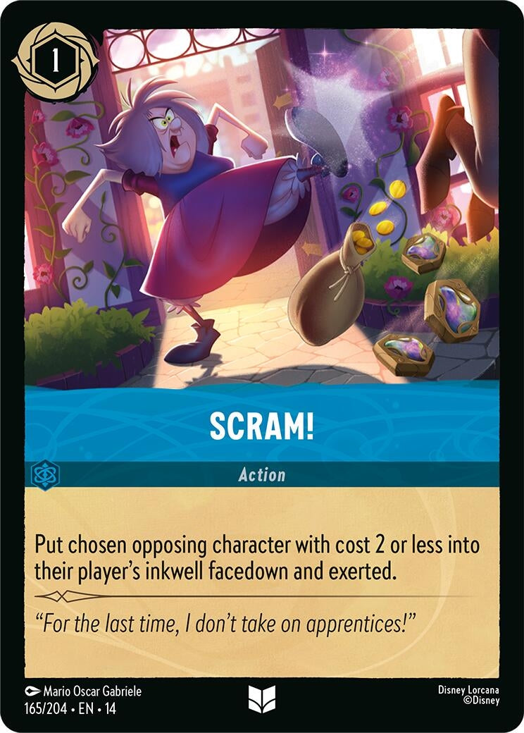 Image for Scram! (165/204) (Hyperia City) (14) - Disney Lorcana