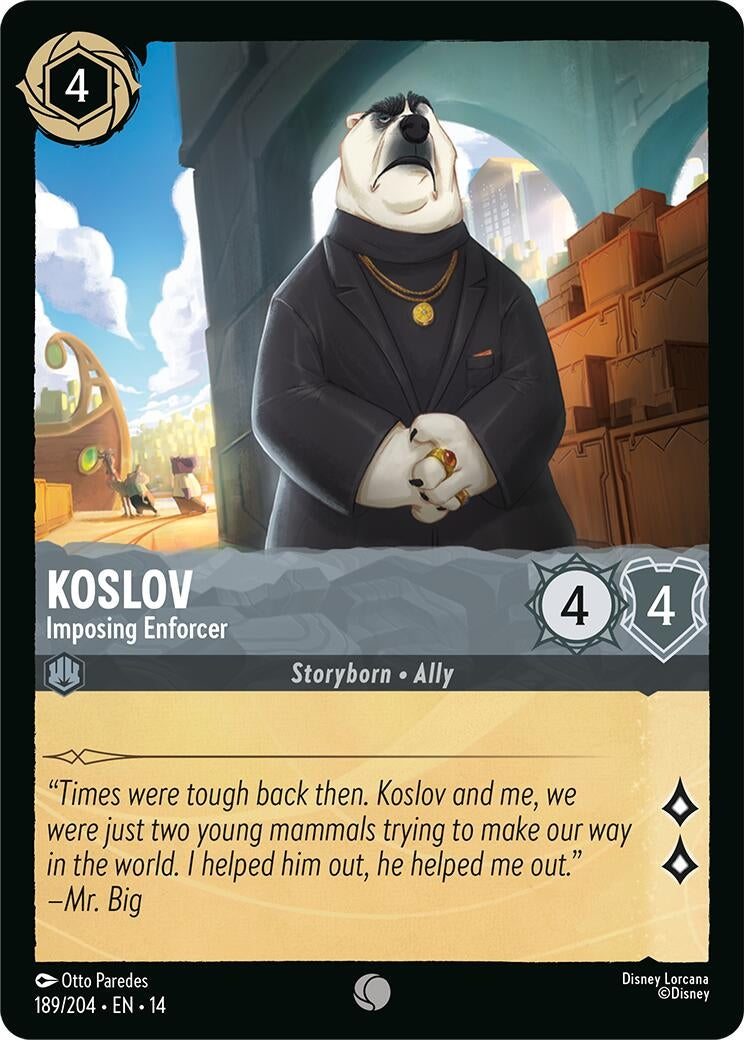 Image for Koslov - Imposing Enforcer (189/204) (Hyperia City) (14) - Disney Lorcana
