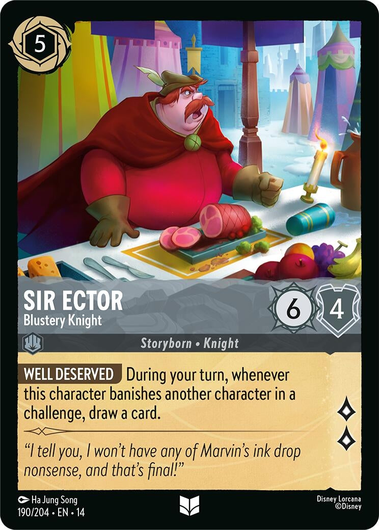 Image for Sir Ector - Blustery Knight (190/204) (Hyperia City) (14) - Disney Lorcana