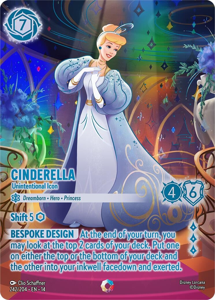 Image for Cinderella - Unintentional Icon (Iconic) (242/204) (Hyperia City) (14) - Disney Lorcana